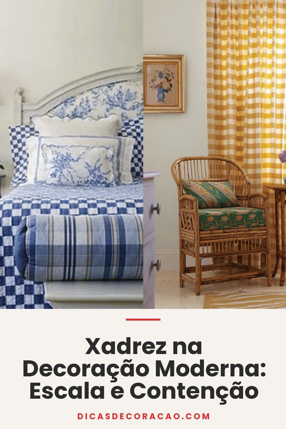 Xadrez na Decoração Moderna: Escala e Contenção