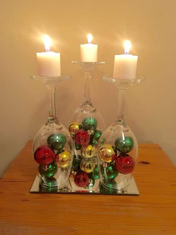 decoracoes de natal com copos de vidro 10