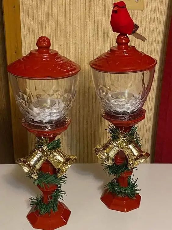 decoracoes de natal com copos de vidro 9