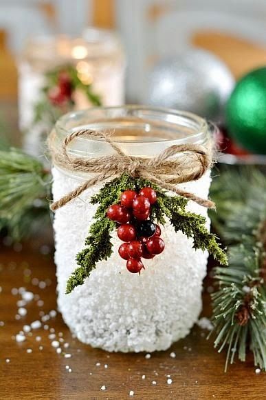 decoracoes de natal com copos de vidro
