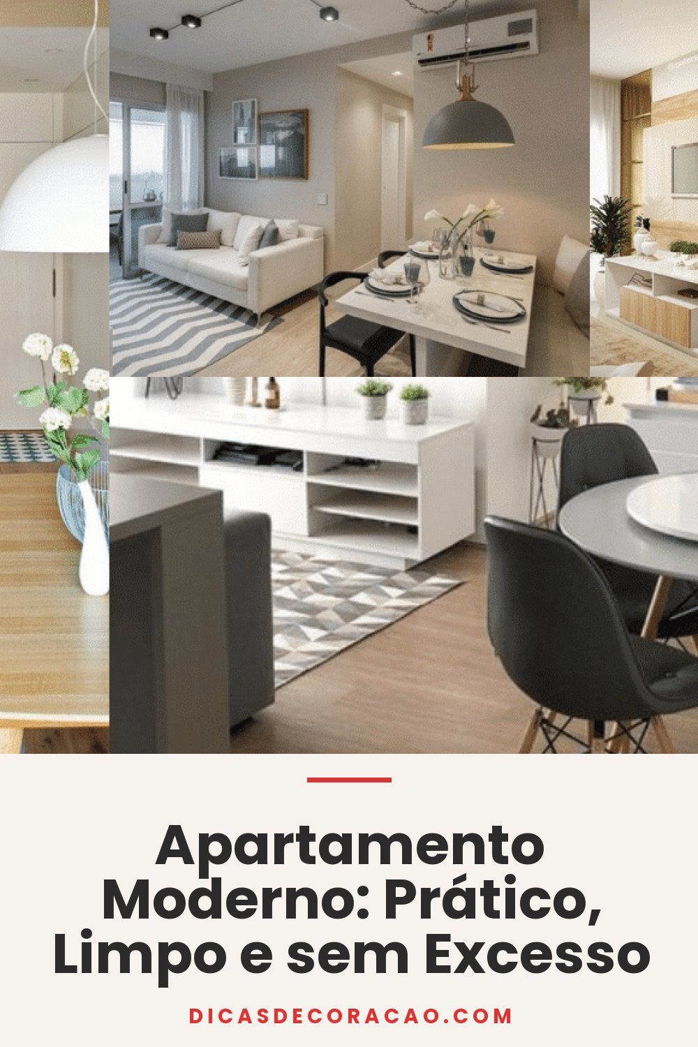 Apartamento Moderno: Prático, Limpo e sem Excesso