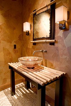 decorar banheiro com bambu 2