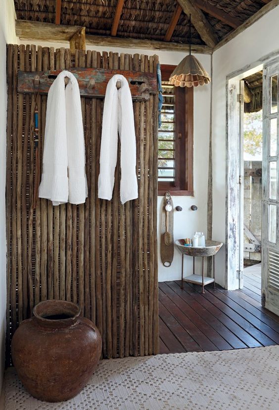 decorar banheiro com bambu 4
