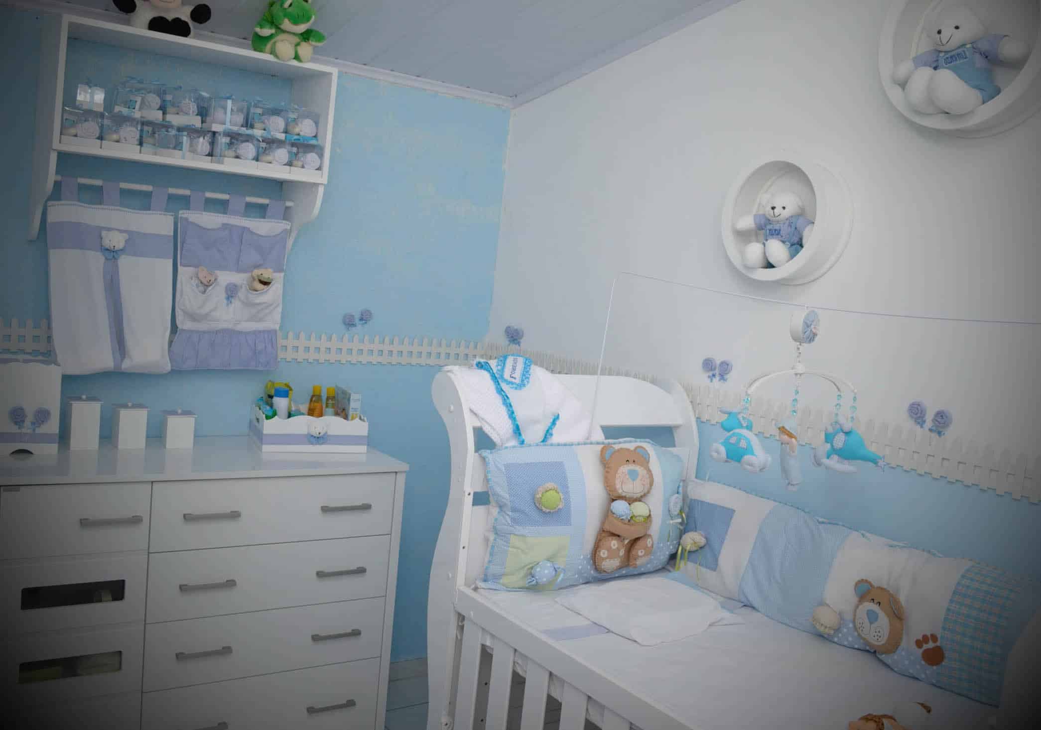 decoração para quarto do bebê masculino
