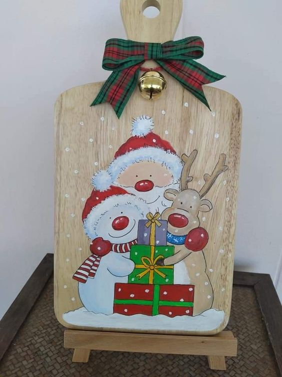 decore suas tabuas de corte para o natal 1