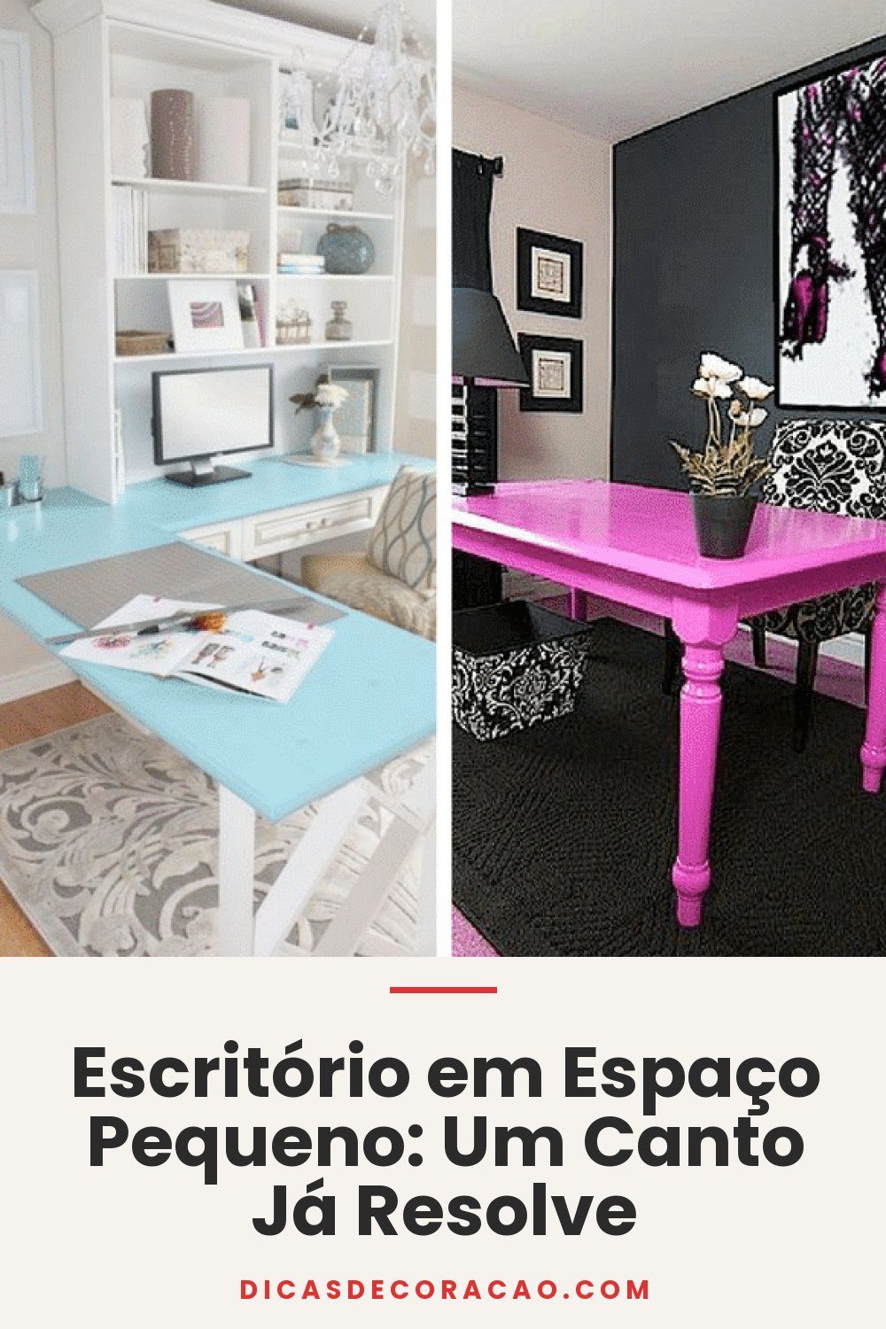 Escritório em Espaço Pequeno: Um Canto Já Resolve
