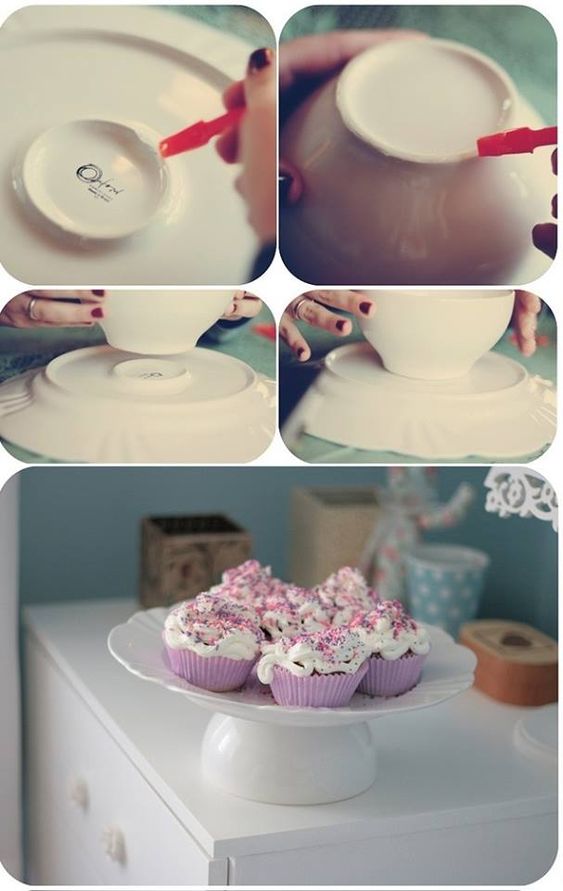 Ideias de Decora&ccedil;&atilde;o com Pratos- Fa&ccedil;a voc&ecirc; mesmo diy ideias decora&ccedil;&atilde;o pratos festa