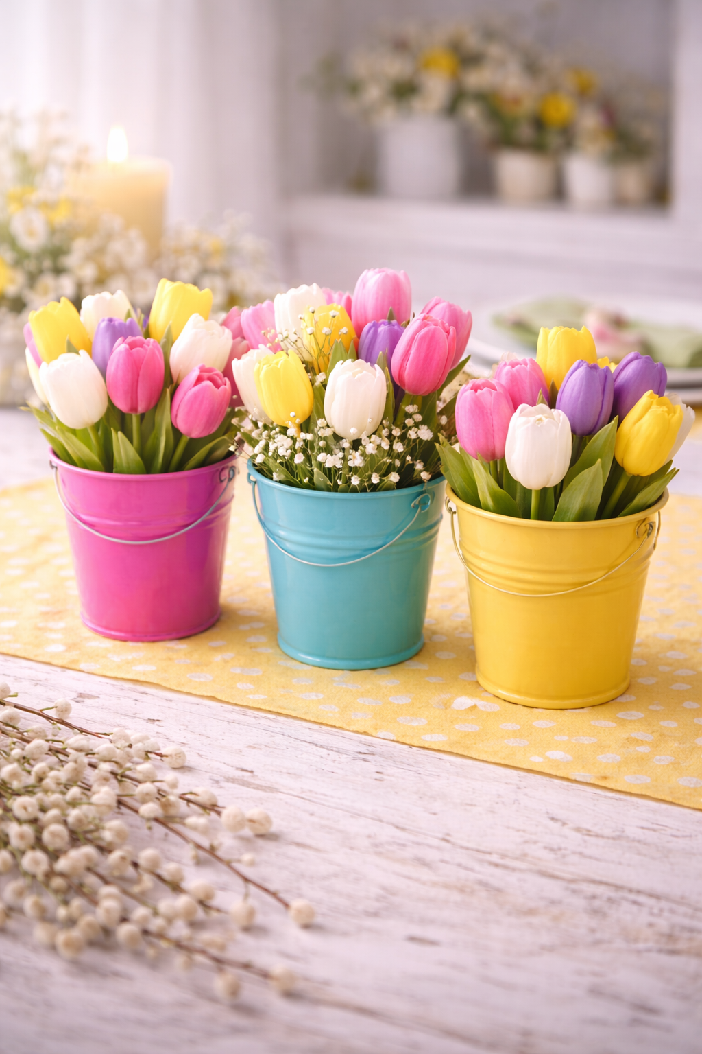 Ideias coloridas para decorar a sua cozinha para a P&aacute;scoa: inspira&ccedil;&atilde;o criativa para um espa&ccedil;o mais alegre easter kitchen decor ideas 4