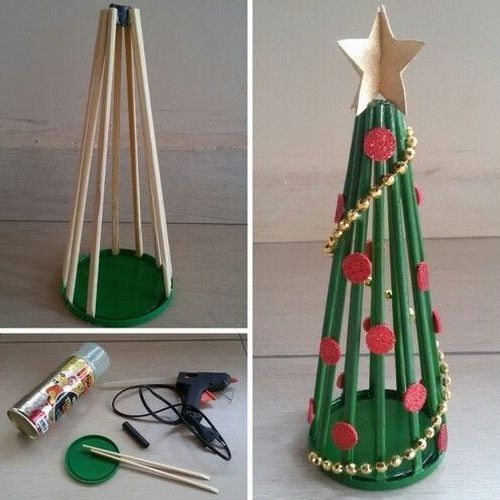 enfeites de natal com palito de churrasco 5