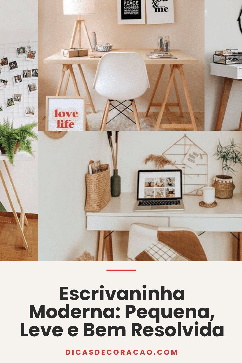 Escrivaninha Moderna: Pequena, Leve e Bem Resolvida