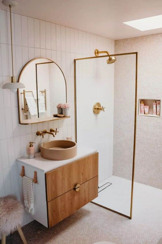 espelhos modernos para decorar banheiro pequeno 6
