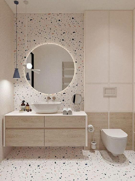 espelhos modernos para decorar banheiro pequeno 8