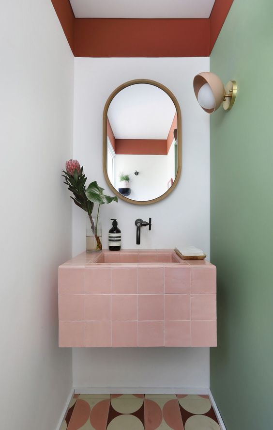 espelhos modernos para decorar banheiro pequeno 9