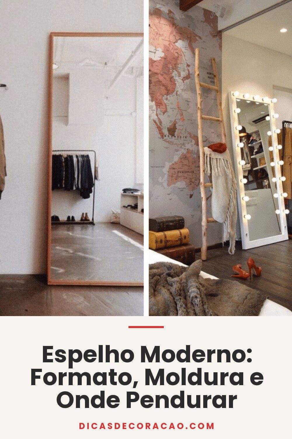 Espelho Moderno: Formato, Moldura e Onde Pendurar