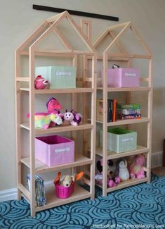 estante organizadora de brinquedos casinha