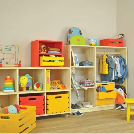 estante organizadora de brinquedos montessori 2