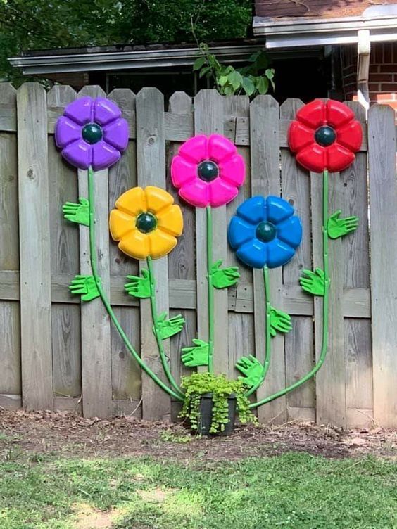 flores de plastico para decorar o seu jardim 3