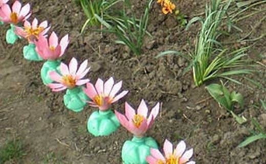 flores de plastico para decorar o seu jardim