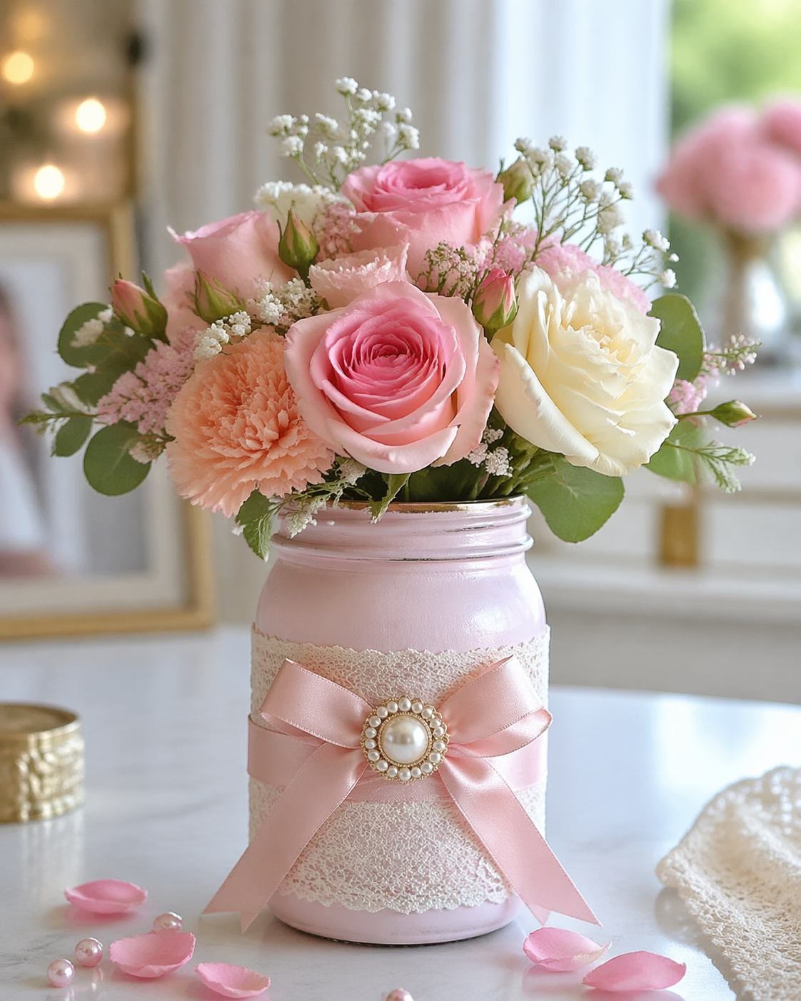 Frascos e Garrafas de Vidro Decorados com Renda: Ideias Criativas para Dar Charme, Eleg&acirc;ncia e Personalidade &agrave; Sua Decora&ccedil;&atilde;o frascos e garrafas de vidro decorados com renda 1