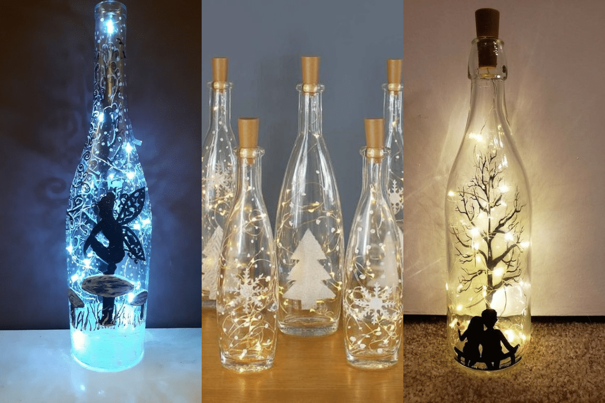 garrafas luminosas