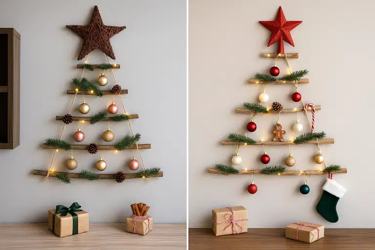 Ideias Baratas para Árvores de Natal: Decoração Criativa com Pouco Dinheiro ideias baratas para arvores de natal 5
