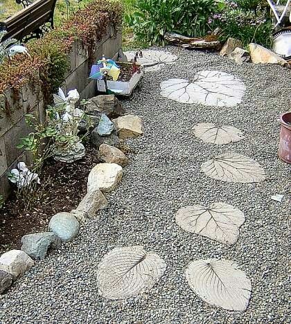 ideias caminhos de jardim feitos com cimento 10