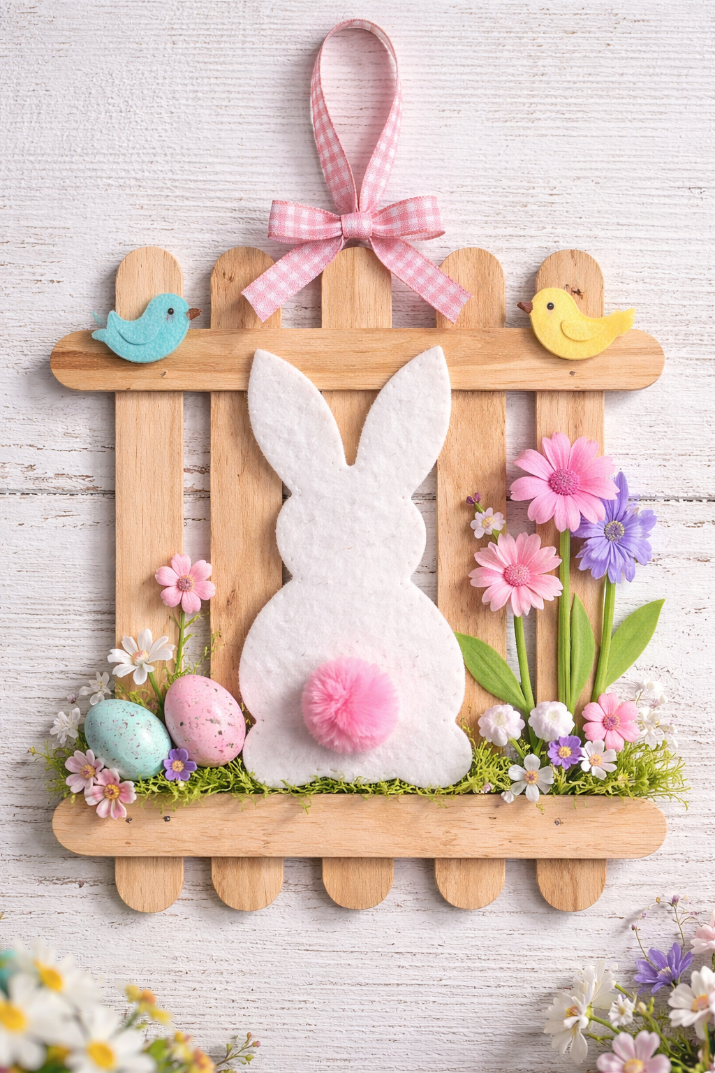 Ideias Criativas de Decora&ccedil;&atilde;o de P&aacute;scoa com Palitos de Gelado ideias criativas de decoracao de pascoa com palitos de gelado 2