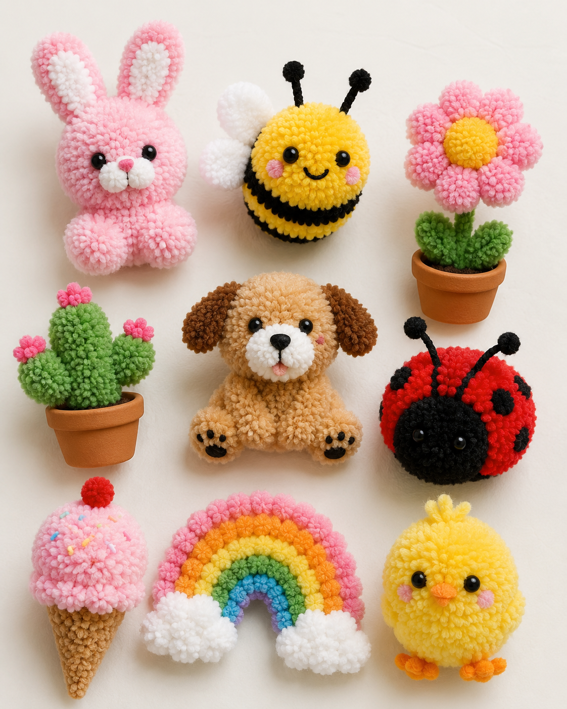 Ideias criativas feitas com pompons: Projetos f&aacute;ceis para decorar e oferecer ideias criativas feitas com pompons 1