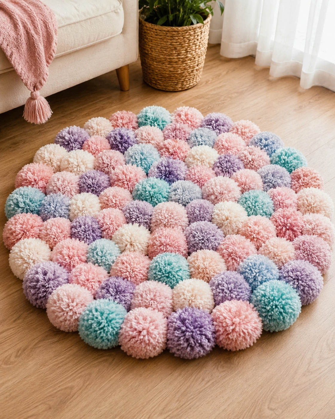Ideias criativas feitas com pompons: Projetos f&aacute;ceis para decorar e oferecer ideias criativas feitas com pompons 5