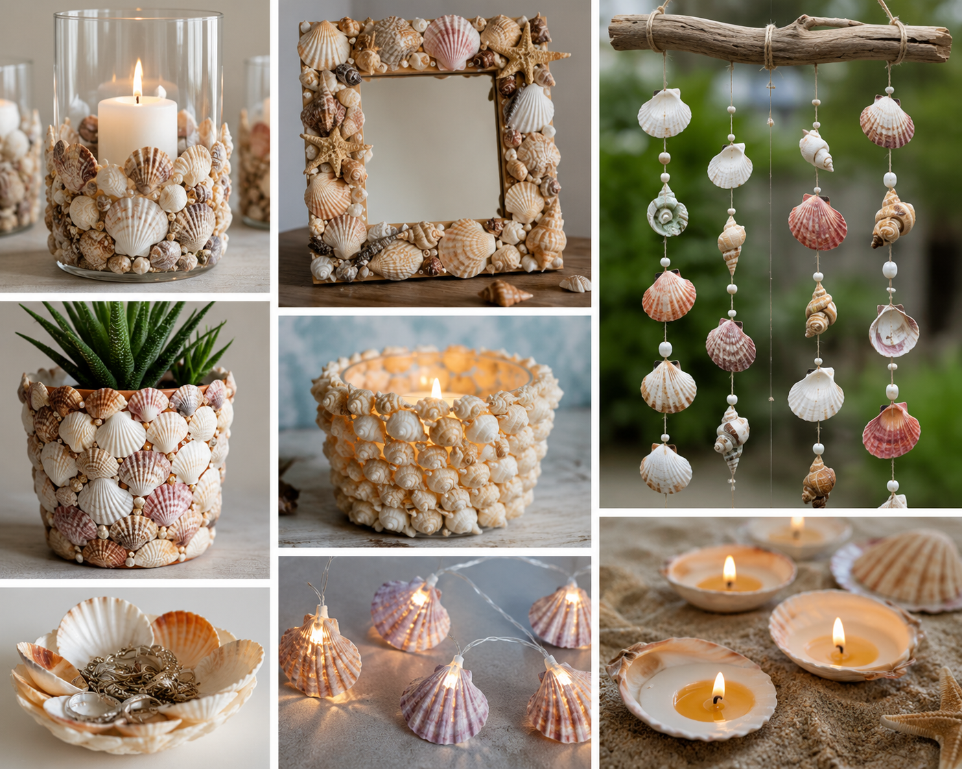 Ideias Criativas para Decorar com Conchas: Inspire-se com Projetos Naturais, Elegantes e F&aacute;ceis de Fazer ideias criativas para decorar com conchas 1