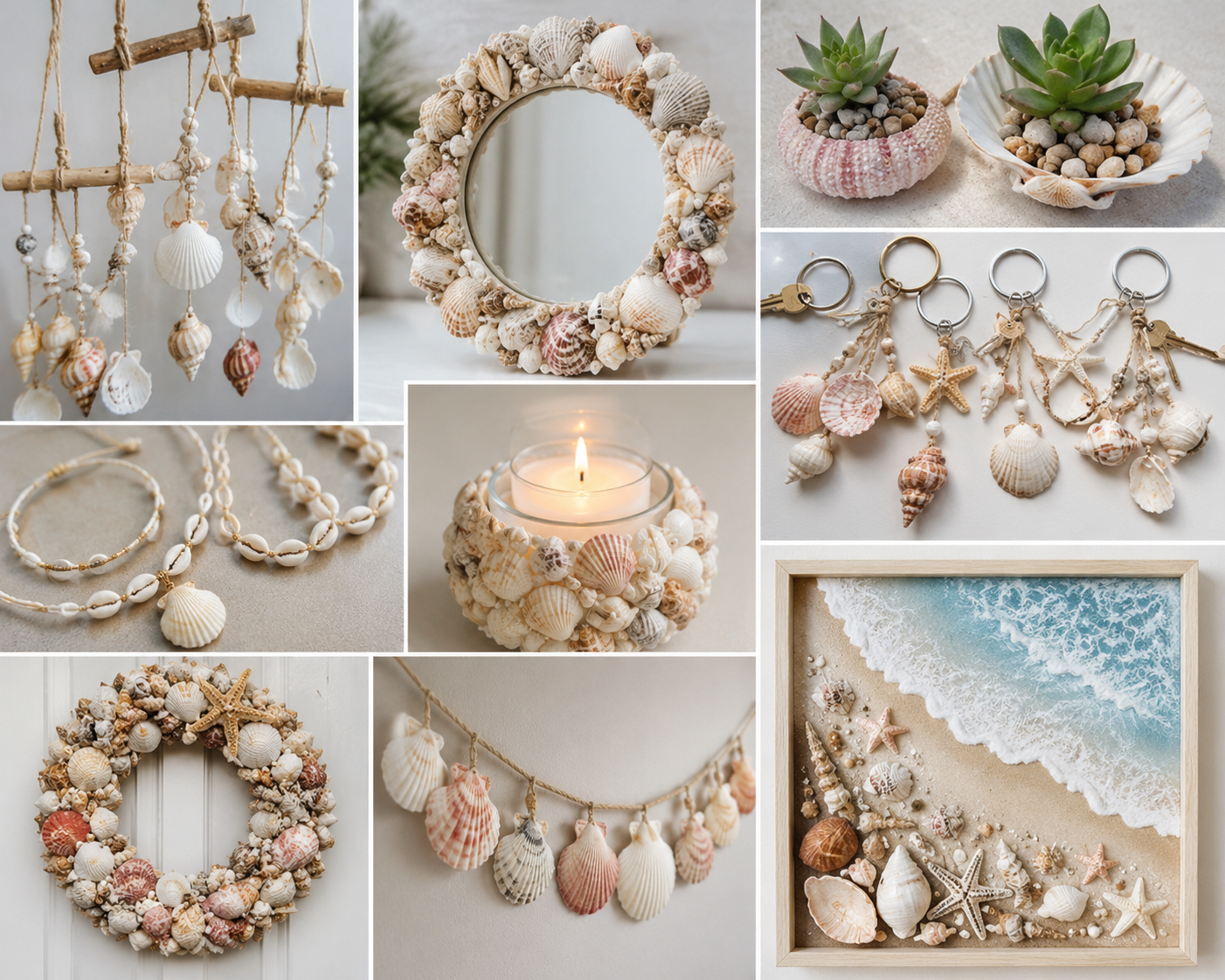 Ideias Criativas para Decorar com Conchas: Inspire-se com Projetos Naturais, Elegantes e F&aacute;ceis de Fazer ideias criativas para decorar com conchas 8