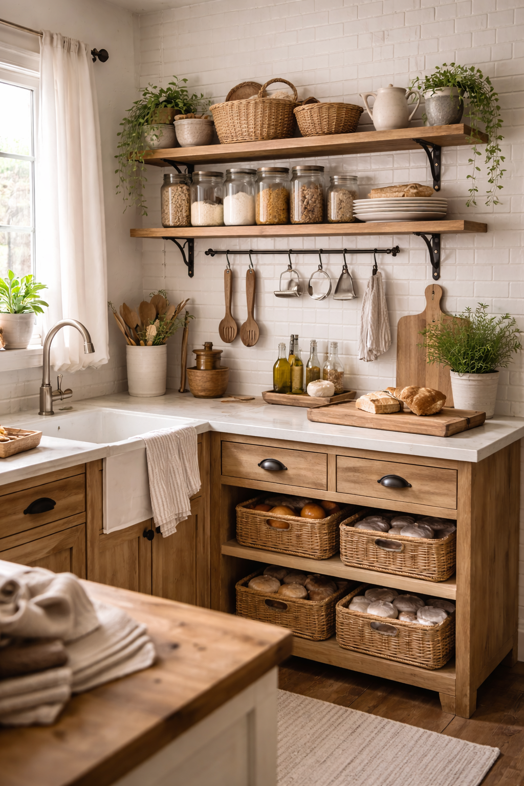 Ideias de Armazenamento de Cozinha Estilo R&uacute;stico: Solu&ccedil;&otilde;es Bonitas, Funcionais e Cheias de Charme ideias de armazenamento de cozinha estilo rustico