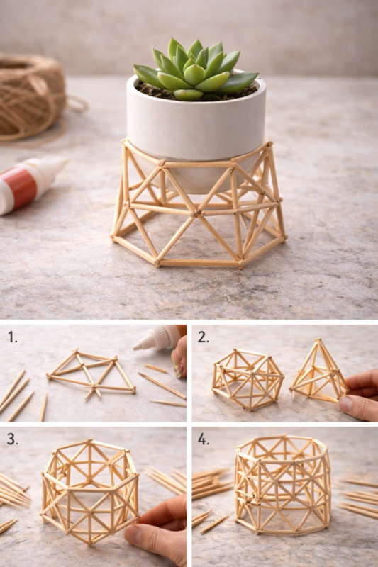 Ideias de Artesanato com Palito de Dente: Pequenos Detalhes, Grandes Criações ideias de artesanato com palito de dente 3 scaled