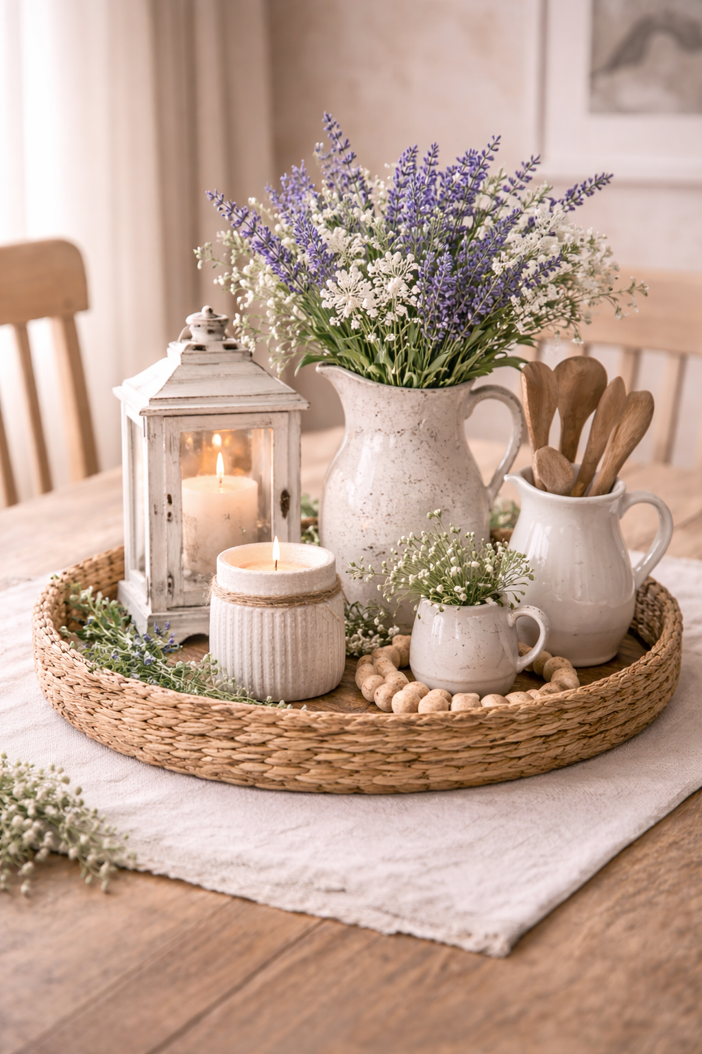 Ideias de centros de mesa com bandejas de madeira: eleg&acirc;ncia, aconchego e criatividade ideias de centros de mesa com bandejas de madeira 6