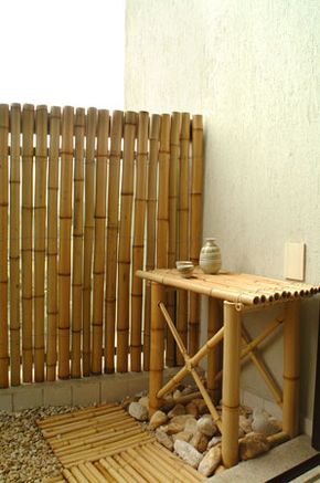 ideias de cercas de bambu para o seu jardim 4