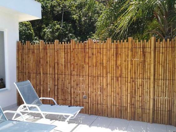ideias de cercas de bambu para o seu jardim 9