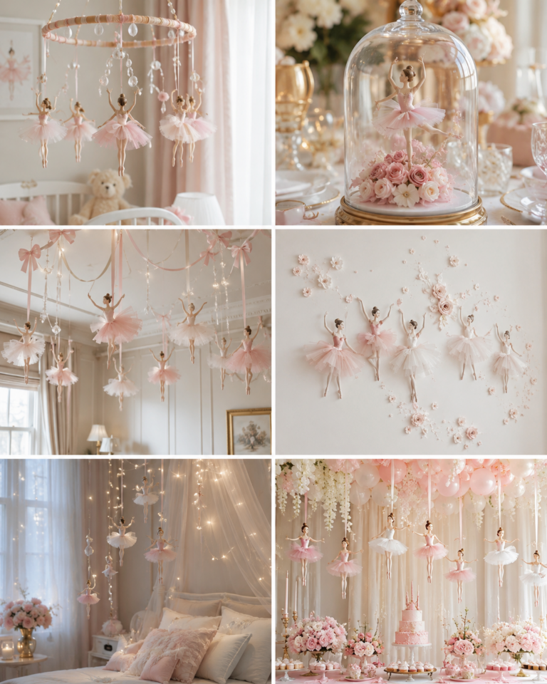 Ideias de Decora&ccedil;&atilde;o com Bailarinas Flutuantes: Encanto, Leveza e Movimento ideias de decoracao com bailarinas flutuantes 6