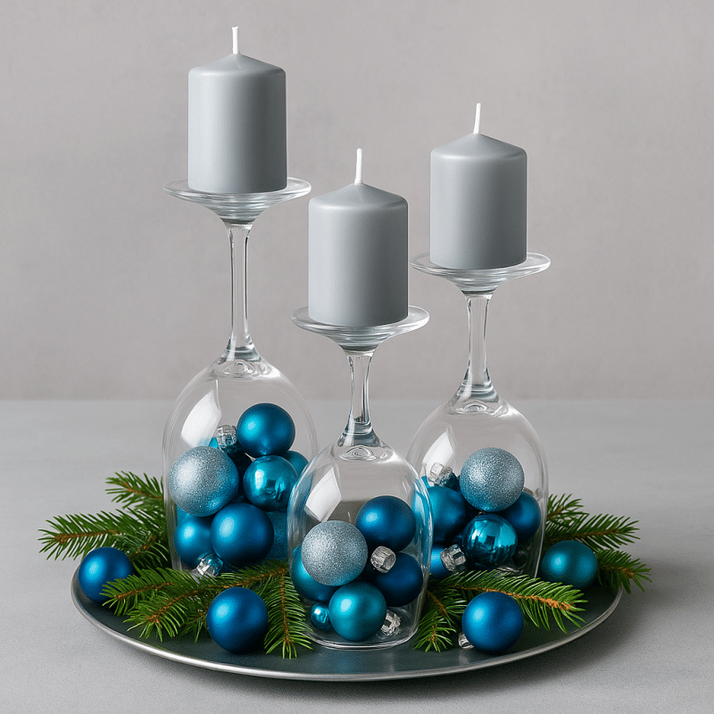 ideias de decoracao de natal azul 2