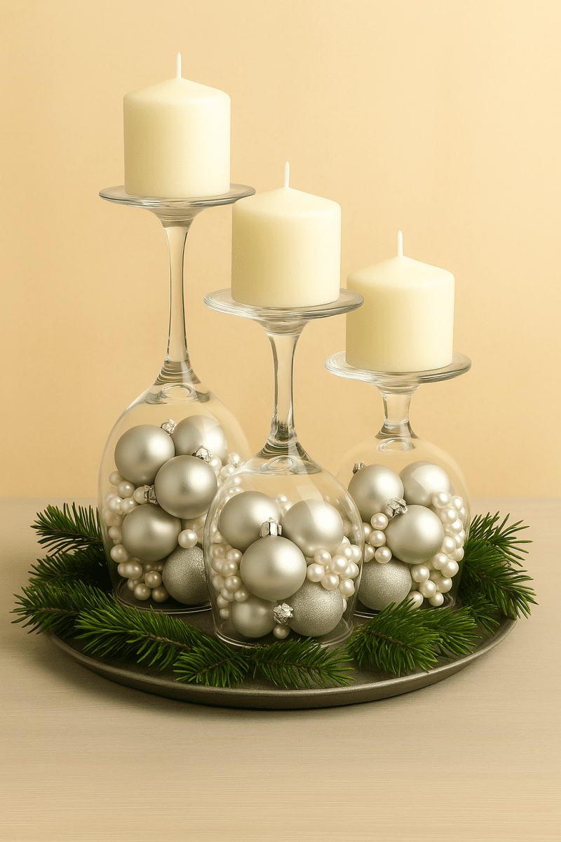 ideias de decoracao natalina prateada 9