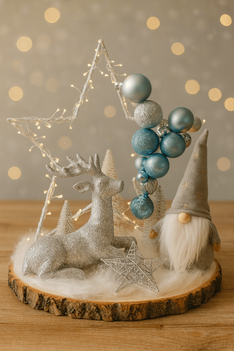 ideias de decoracao natalina prateada