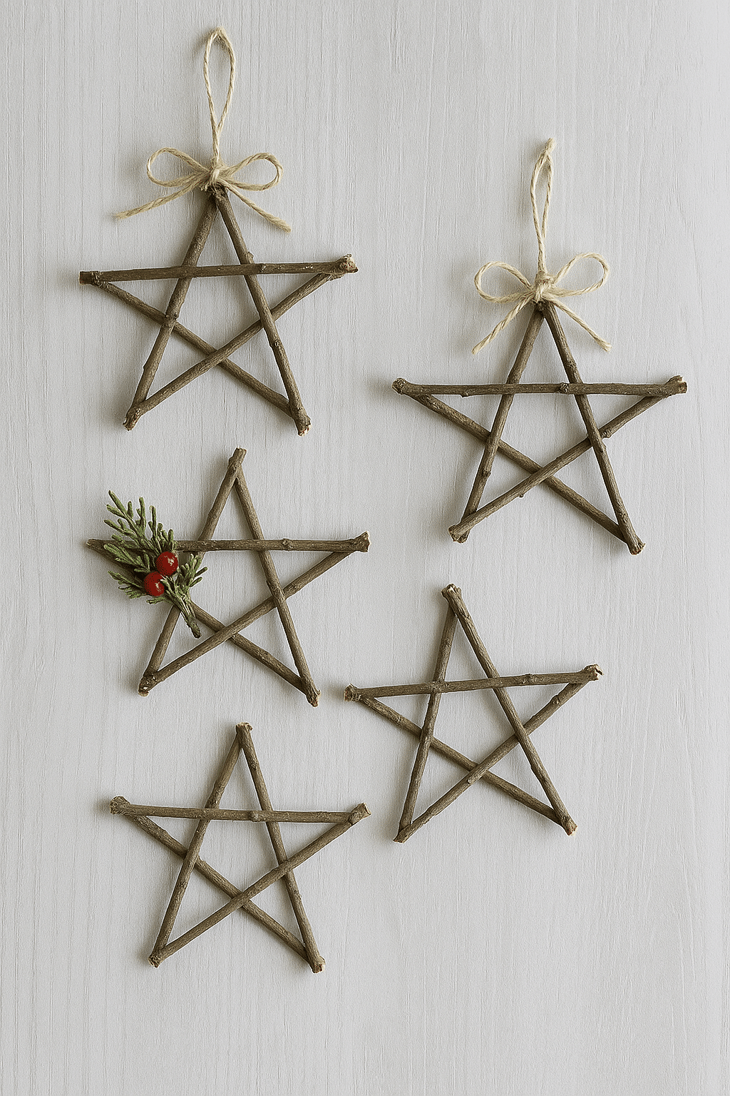 ideias de estrelas de natal com galhos 5 2