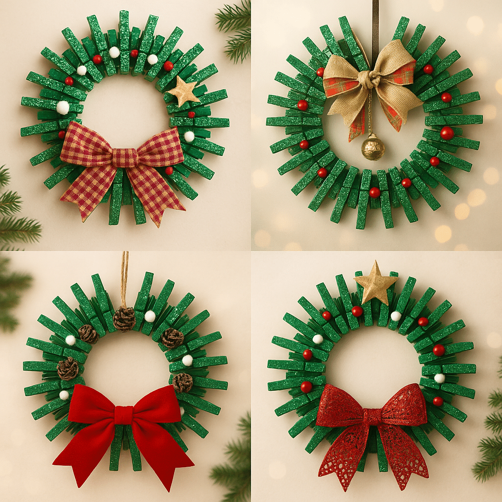 ideias de guirlandas de natal para fazer em casa 1
