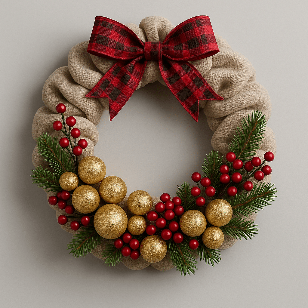 ideias de guirlandas de natal para fazer em casa 5