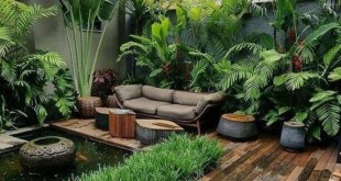 ideias de jardim tropical 10