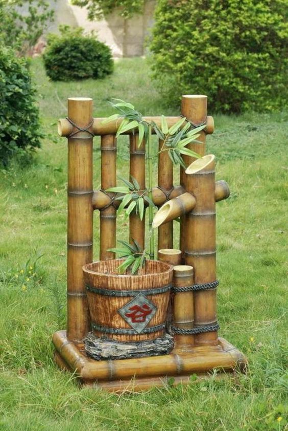 ideias decorar o jardim com bambu 14