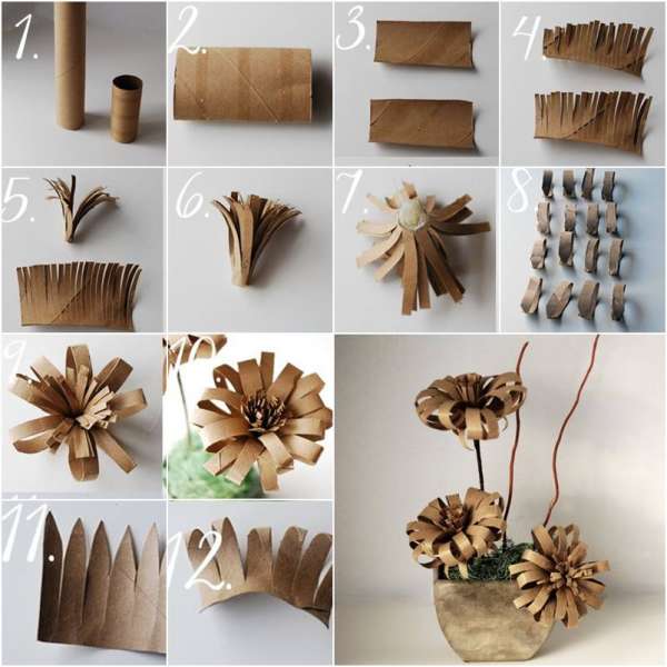 ideias diferentes de artesanato em papel