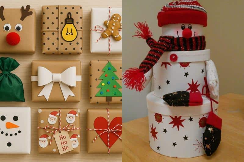 ideias diferentes e criativas para embrulhar os seus presentes de natal