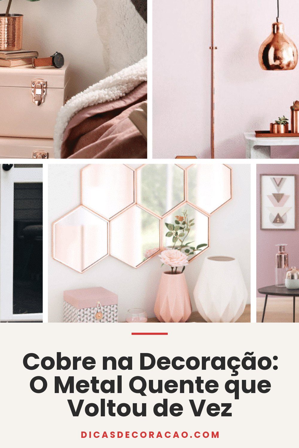 Cobre na Decoração: O Metal Quente que Voltou de Vez