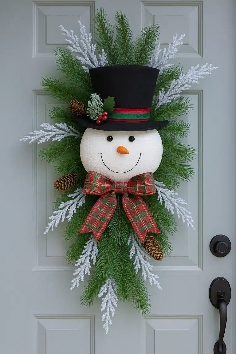 ideias guirlandas de boneco de neve 3