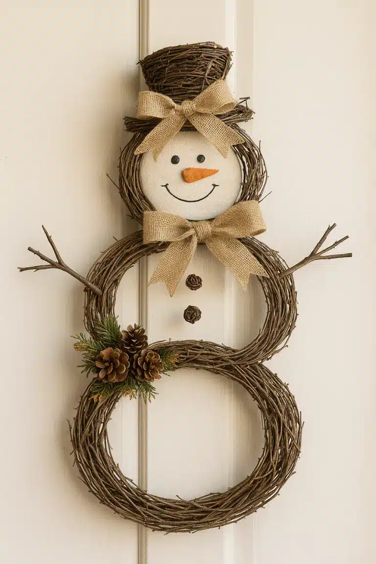 ideias guirlandas de boneco de neve 5